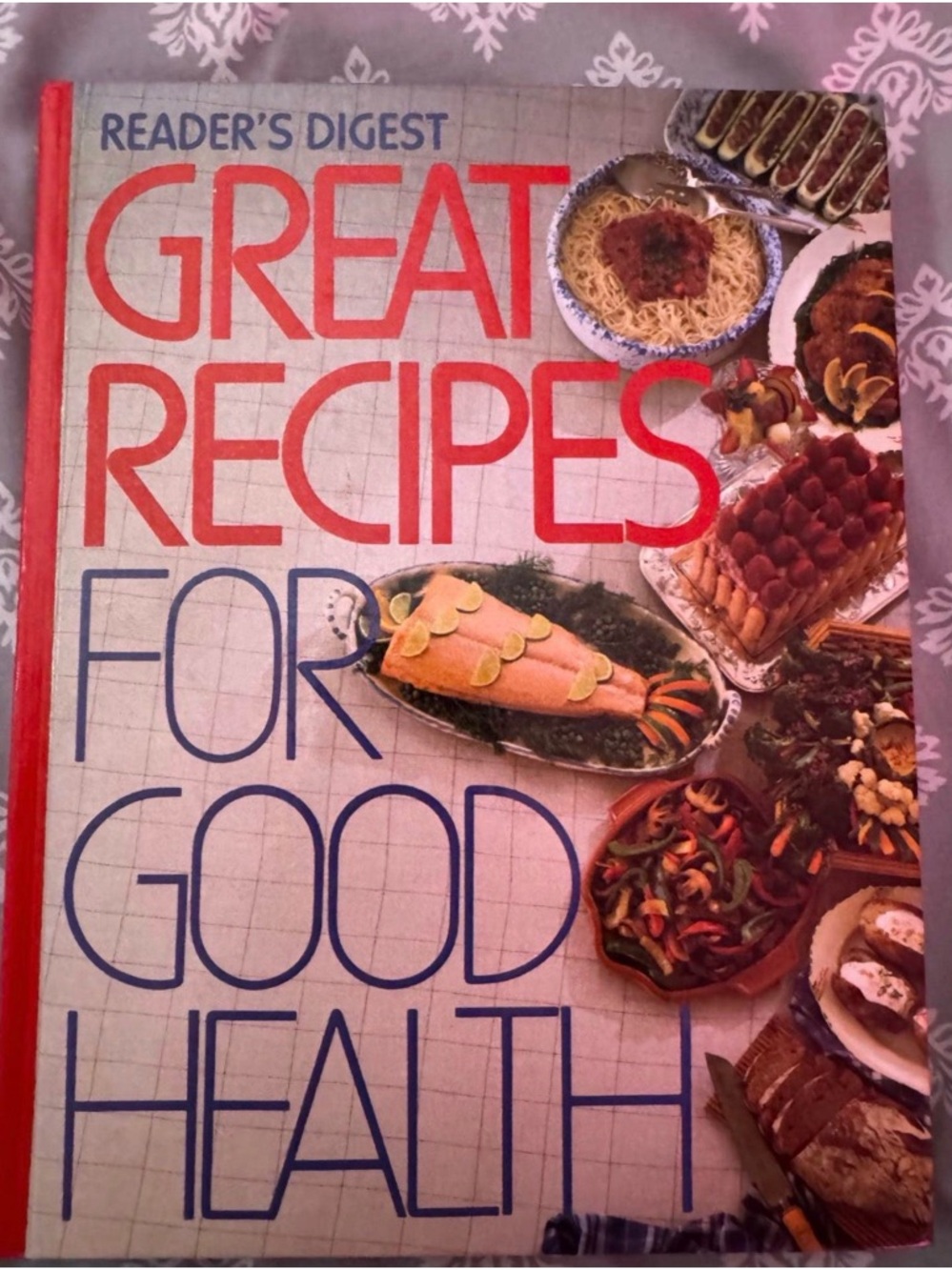 Great Recipes for Good Health Cookbook - Red & Blue Cover